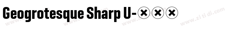 Geogrotesque Sharp U字体转换